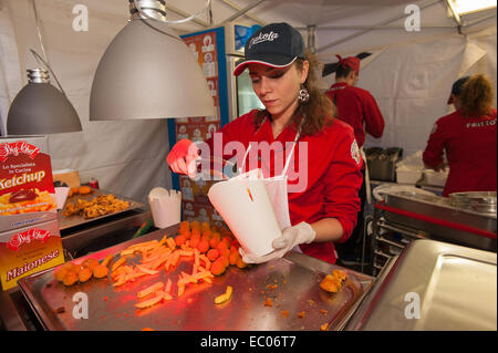 Torino Piemonte, Italia. 06 dic 2014. "Strada parata alimentare '- fritto di credito da asporto: Davvero Facile Star/Alamy Live News Foto Stock