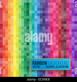 Vettore arcobaleno astratto dello sfondo. Modello geometrico Foto Stock