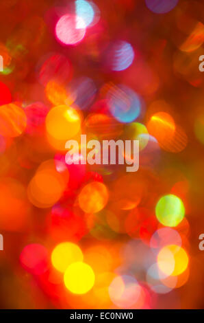 Abstract multicolore sfocati bokeh sfondo luci Foto Stock