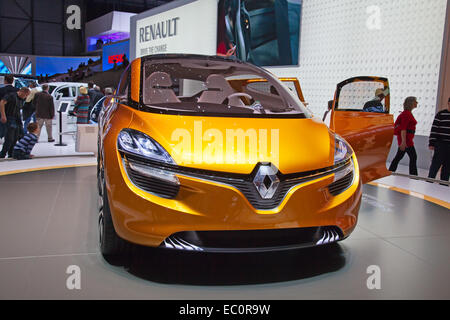 Ginevra - Marzo 8: La Renault Captur concept car sul display al 81st International Motor Show Palexpo-Geneva su Marzo 8; 2011 Foto Stock