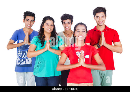 Indian College Amici studenti Foto Stock