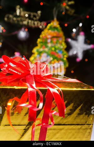 Festa di Natale dono nessuno Foto Stock