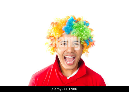 Un uomo indiano Toupee parrucca Foto Stock