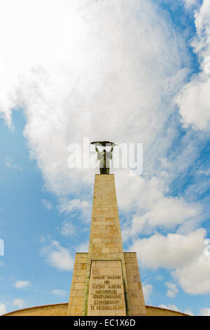 Statue Liberty sulla collina Gellert Budapest Foto Stock