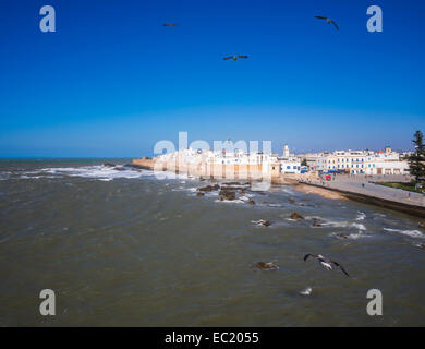 Sqala de la Kasbah, Malecon centro storico di Essaouira, place moulay Hassan, Sito Patrimonio Mondiale dell'Unesco, Marocco Foto Stock