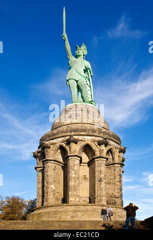 Monumento Hermannsdenkmal, Detmold e Ostwestfalen-Lippe, Nord Reno-Westfalia, Germania Foto Stock