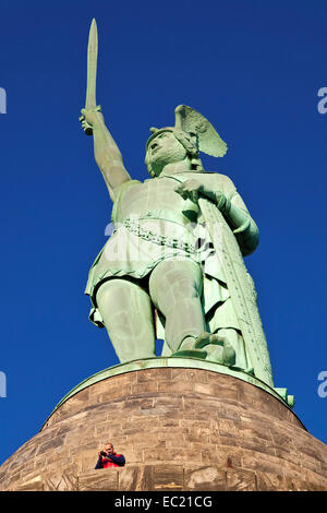 Monumento Hermannsdenkmal, Detmold e Ostwestfalen-Lippe, Nord Reno-Westfalia, Germania Foto Stock