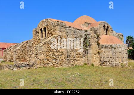 La chiesa bizantina di San Giovanni di Sinis, penisola del Sinis, Sardegna, Italia, Europa Foto Stock