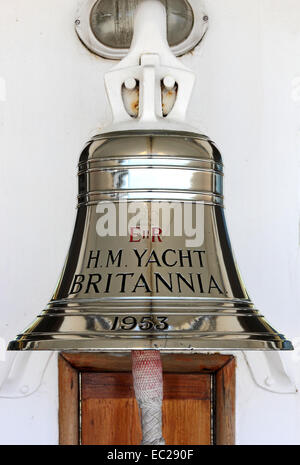 Della Nave di campana H M Yacht Britannia Foto Stock