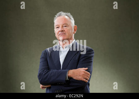 Robin Robertson, il poeta Scozzese, al Edinburgh International Book Festival 2014. Edimburgo, Scozia. 17 Agosto 2014 Foto Stock