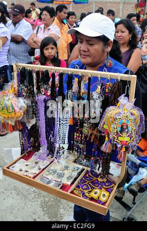 Milagritos - Souvenir - Señor de Cautivo Ayabaca Affitto peregrinazio in Corrales. Dipartimento di Tumbes .PERÙ Foto Stock