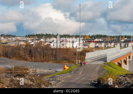 Cree indigeni comunità di Mistissini James Bay Nord del Québec in Canada Foto Stock
