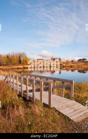 Cree comunità di Mistissini James Bay Northern Quebec Foto Stock