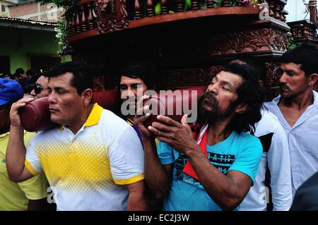 Señor de Cautivo Ayabaca Affitto peregrinazio in Corrales. Dipartimento di Tumbes .PERÙ Foto Stock