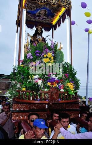 Señor de Cautivo Ayabaca Affitto peregrinazio in Corrales. Dipartimento di Tumbes .PERÙ Foto Stock