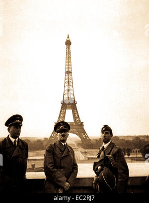 Der Führer a Parigi. Hitler a Parigi. giugno 23, 1940. Heinrich hoffman collezione. (Record di stranieri sequestrati) Foto Stock