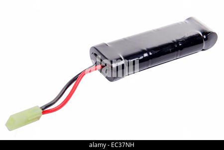 Battery pack su sfondo bianco Foto Stock