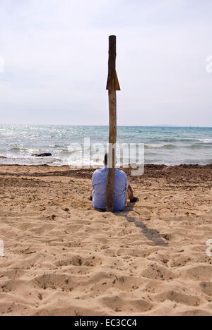 Platja de Palma di Maiorca, Balneario NÂº 6, s Arenal, Spagna, Europa Foto Stock