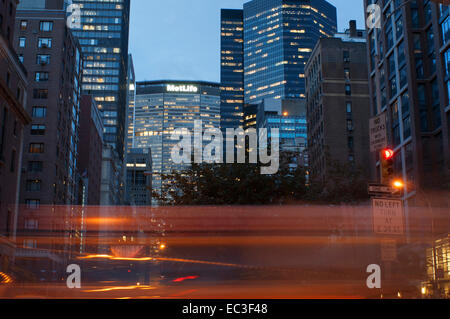 MetLife edificio nel centro cittadino inferiore . 200 Park Avenue. Il primo progetto , costituito da una a 50 piani torre alumnio facciate e gla Foto Stock