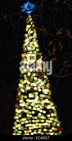 Londra, Regno Unito. 8 dicembre, 2014. Le persone aventi fun in Winter Wonderland di Hyde Park, Londra Credito: Giulia Fiori/Alamy Live News Foto Stock