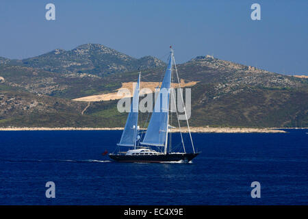 Croazia, Mittel-Dalmatien, Insel Hvar, Zweimaster Foto Stock