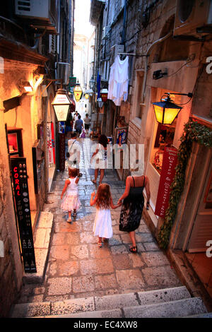 Croazia, Sued-Dalmatien, Altstadt Dubrovnik Foto Stock