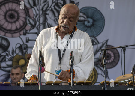 Mulatu Astatke a Pori Jazz 2014 Foto Stock