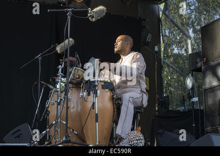 Mulatu Astatke a Pori Jazz 2014 Foto Stock