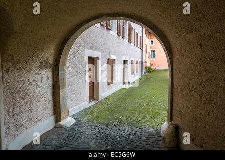 Industria di Saint-Ursanne, Canton du Jura, Svizzera, Europa. Foto Stock