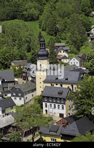 Chiesa in Sparberg an der Saale, Alta Franconia, Baviera, Germania Foto Stock