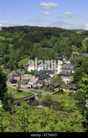 Chiesa in Sparberg an der Saale, Alta Franconia, Baviera, Germania Foto Stock