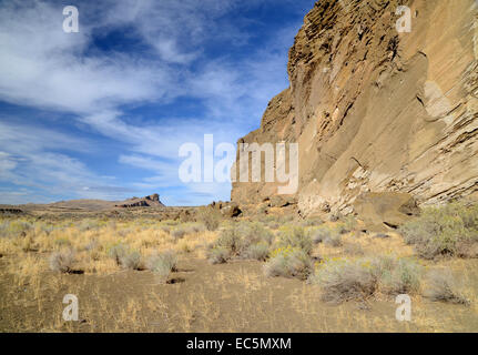 Scogliere Petroglyph, letti di Lava monumento nazionale, California Foto Stock