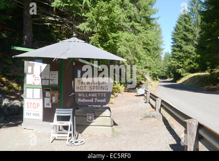 Terwilliger Hot Springs, Willamette National Forest, Oregon Foto Stock