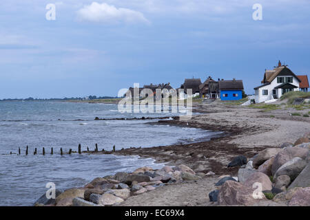 Penisola Graswarden, Heiligenhafen, Mar Baltico, distretto Ostholstein, Schleswig-Holstein, Germania, Europa Foto Stock