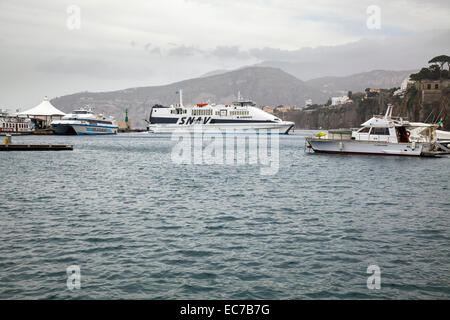 Marina Piccola di Sorrento, campania, Italia Foto Stock
