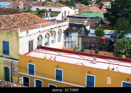 Cuba Trinidad. Plaza Major Foto Stock
