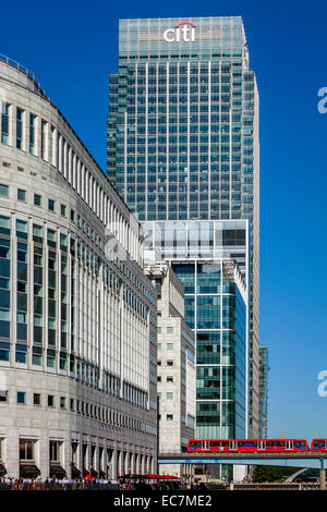 La Citigroup Center Building, Canary Wharf il quartiere finanziario di Londra, Inghilterra Foto Stock