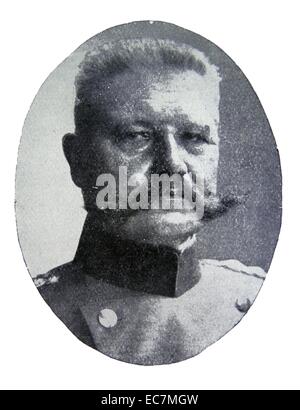 Paul von Hindenburg (1847-1934), tedesco generale nella I guerra mondiale e presidente della Germania (1925-1934) Foto Stock