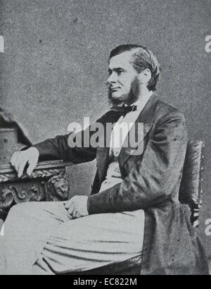 Thomas Henry Huxley 4 Maggio 1825 - 29 giugno 1895) era un biologo inglese e anatomista, noto come 'Darwin's Bulldog' per aver sostenuto la teoria di Darwin di evoluzione. Foto Stock