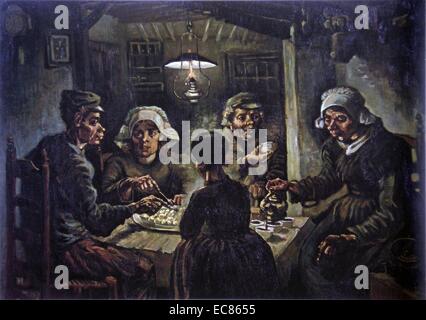 Il Potato-Eaters' di Vincent Van Gogh (1853-1890) un post-pittore impressionista di origine olandese. Datata 1885. Foto Stock