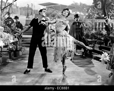 Ancora dal film "Un americano a Parigi 'un musical americano. Interpretato da Gene Kelly e Leslie Caron. Datato 1951 Foto Stock