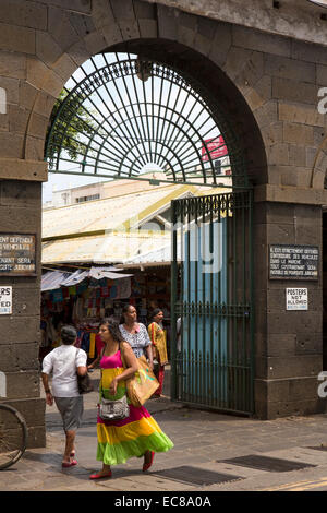 Maurizio, Port Louis, il Mercato Centrale di gateway Foto Stock