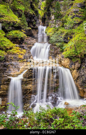 Longtime esposizione di Kuhlfucht cascata in Germania Baviera Foto Stock