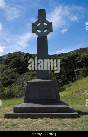 Marsden Cross per la commemorazione del primo sermone cristiana in Nuova Zelanda il giorno di Natale 1814 Foto Stock