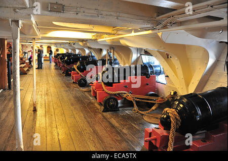 Museo nave USS Constitution, nave da guerra dal 1797, Boston, Massachusetts, Stati Uniti Foto Stock