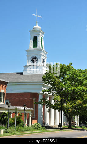 Chiesa nella piccola cittadina di Trumansburg, nello Stato di New York, Stati Uniti Foto Stock