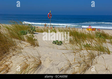 Costa Nova Beach, Aveiro, regione di Beiras regione, Portogallo, Europa Foto Stock