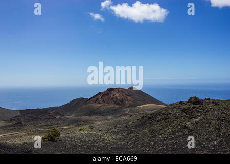 Vulcano Teneguía, vulcani, lava, Monumento Naturale de Los Volcanes de Teneguía Park, meridionale di Cape Punta de Fuencaliente Foto Stock