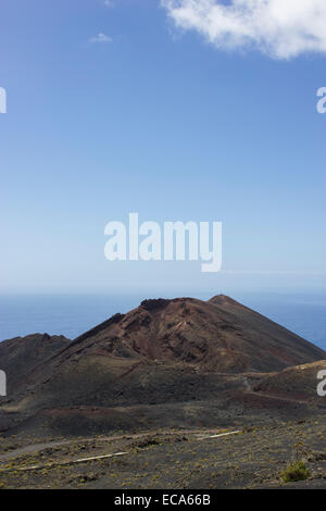 Vulcano Teneguía, vulcani, lava, Monumento Naturale de Los Volcanes de Teneguía Park, meridionale di Cape Punta de Fuencaliente Foto Stock