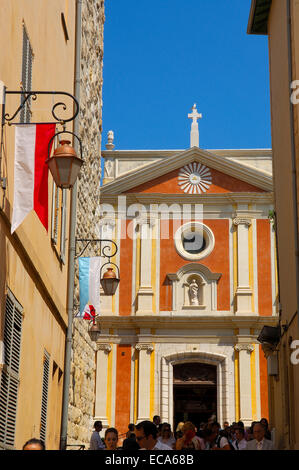 Cattedrale, città vecchia, Antibes, Provence-Alpes-Côte d'Azur, Costa Azzurra, Francia, Europa Foto Stock